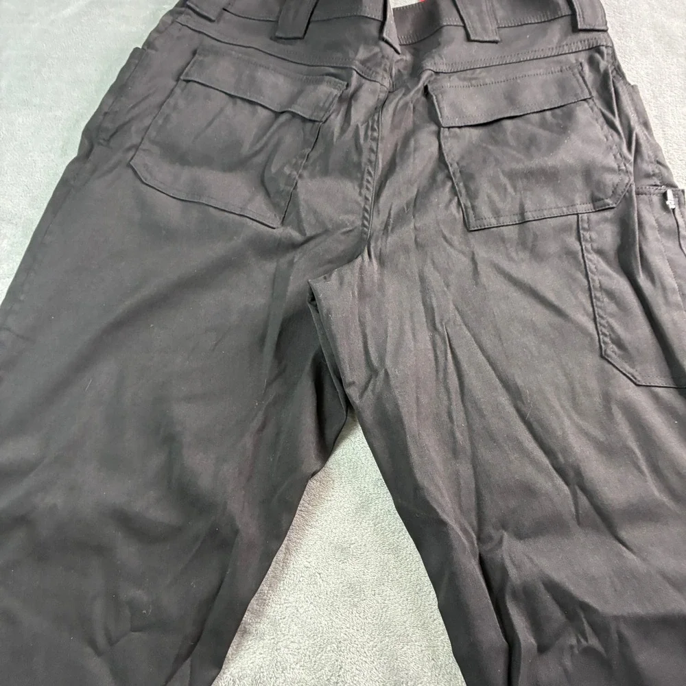 Wrangler Outdoor Series Mens Straight Fit Pants Black 36x34 Water Repellent Flex
